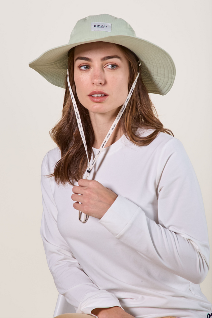 Chapeau anti-UV femme - Herbe Fraîche - Nuvées - UPF 50+