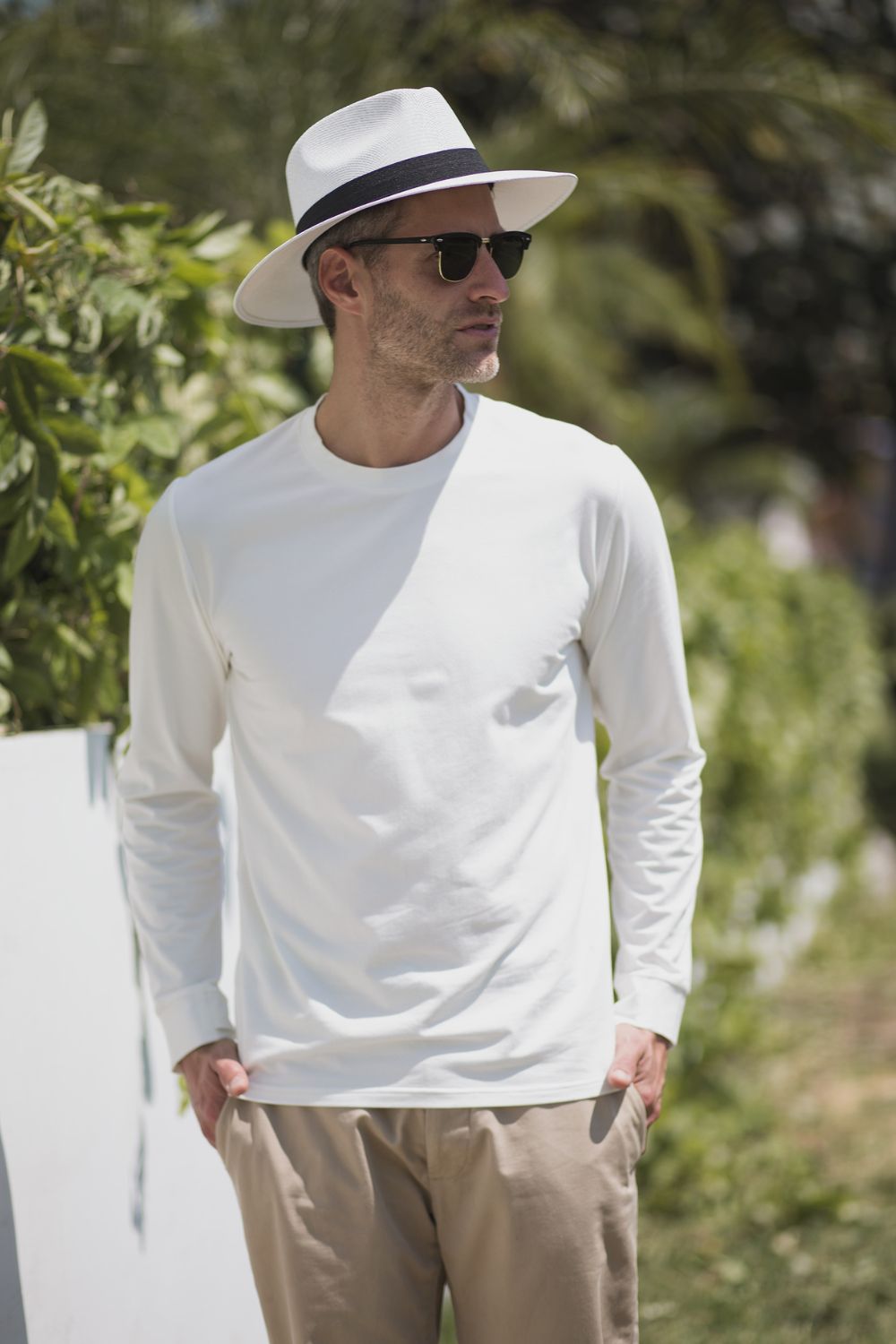 T-shirt anti-UV homme Blanc Nuvées - KER SUN