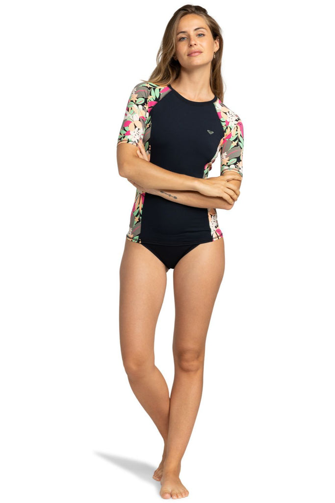 Tee-shirt-de-bain-manches-courtes-femme-SS-LYCRA-PRINTED-Roxy