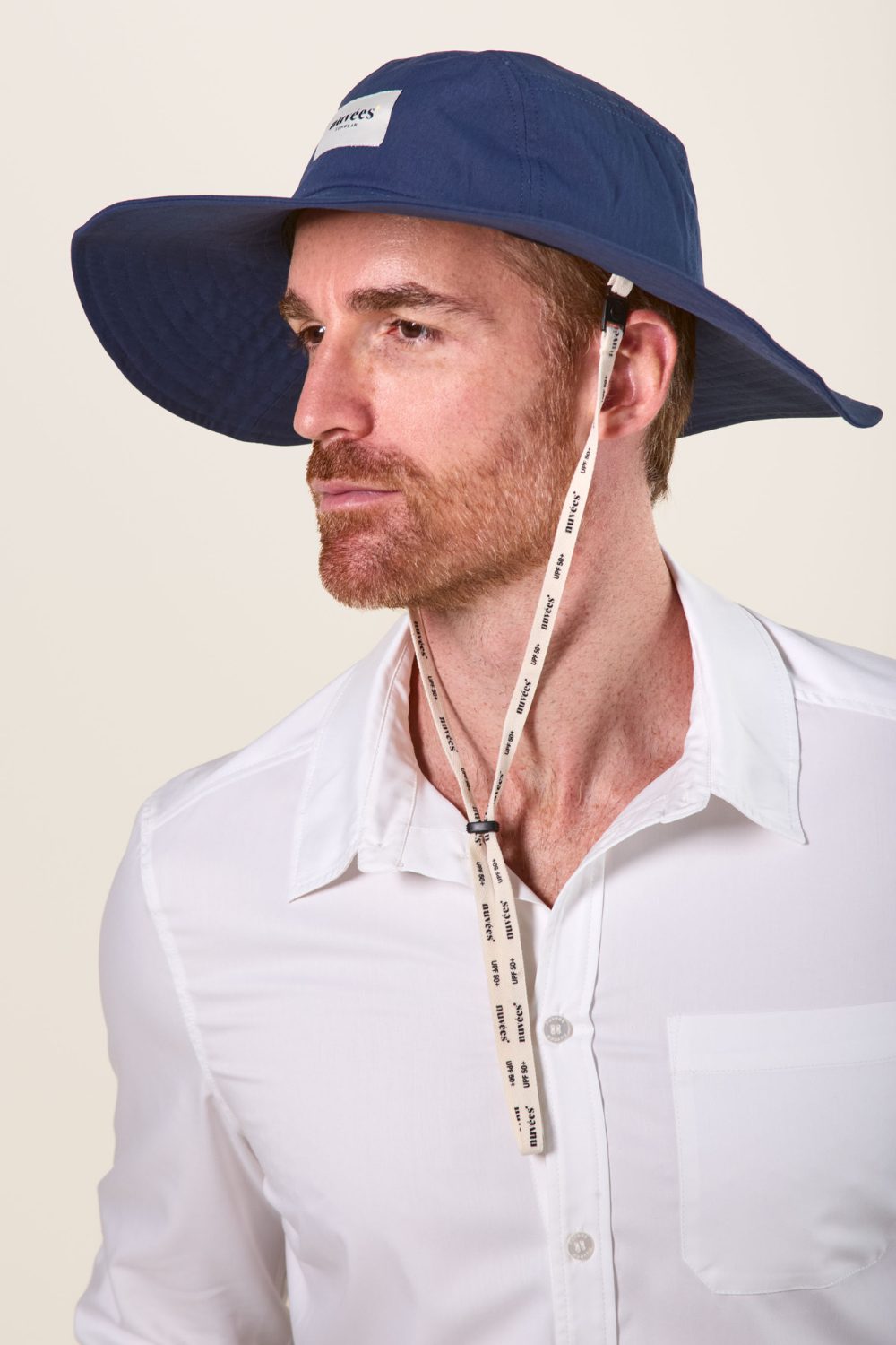 Chapeau anti-UV homme à bord moyen - Bleu Océan - Nuvées - KER SUN